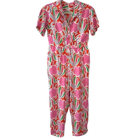 Diane Von Furstenberg Pink Floral Jumpsuit - Picture 3 of 6